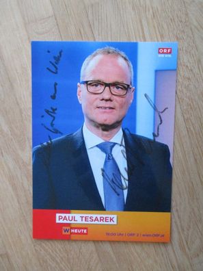 ORF Fernsehmoderator Paul Tesarek - handsigniertes Autogramm!!!