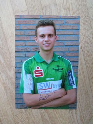 Tischtennis Bundesliga TTC indeland Jülich Aliaksandr Khanin handsigniertes Autogramm