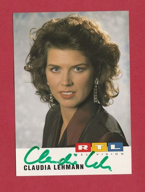 Claudia Lehmann - persönlich signierte Autogrammkarte