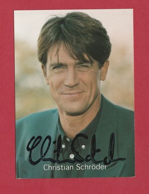 Christian Schröder - persönlich signierte Autogrammkarte