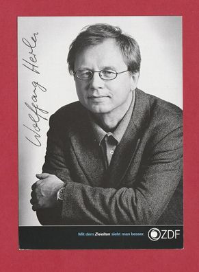 Wolfgang Herles - persönlich signierte Autogrammkarte