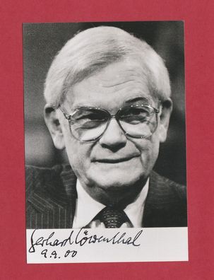 Gerhard Löwenthal (deutscher Journalist.-2002 verstorben) - persönlich signierte