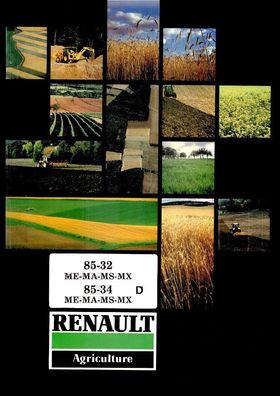 Betriebsanleitung für die Renault Traktoren 85-32 + 85.34 ME-MA-MS-MX