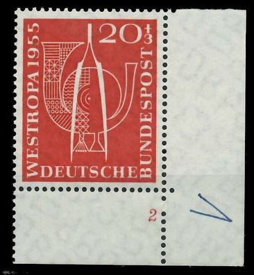 BRD 1955 Nr 218 postfrisch Formnummer 2 X7DD306