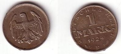 1 Mark Silber Münze Weimarer Republik 1924 E