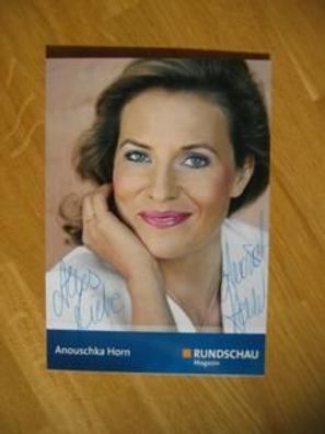 BR Fernsehmoderatorin Anouschka Horn - handsigniertes Autogramm!!!