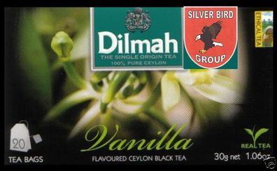 100 Teebeutel DILMAH Vanilla Flavoured Black FUN TEA Ceylon VanilleTee Express
