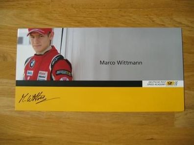 Rennfahrer Marco Wittmann - handsigniertes Autogramm!!!