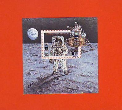 Block - Mensch auf dem Mond Polen 109A xx