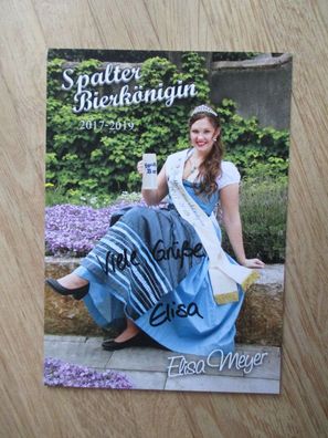 Spalter Bierkönigin 2017-2019 Elisa Meyer - handsigniertes Autogramm!!!