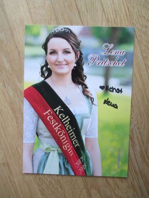Kelheimer Festkönigin 2017/2018 Lena Pritschet - handsigniertes Autogramm!!!