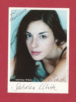 Sabrina White ( deutsche Schauspielerin ) - persönlich signiert