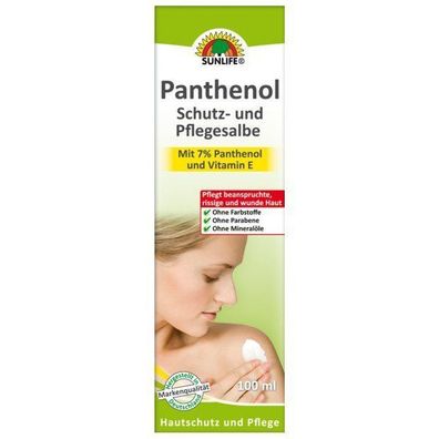 Sunlife- Panthenol Schutz- und Pflegesalbe 100 ml