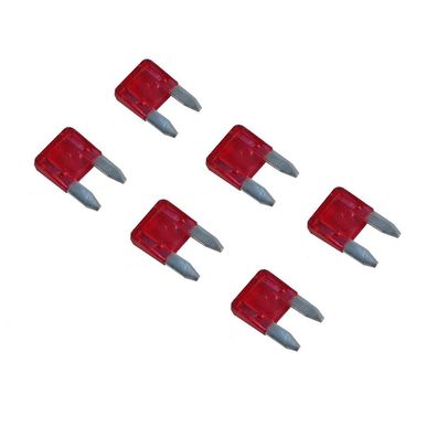 Flachsicherungen Mini 10A rot 6 Stück im Blister