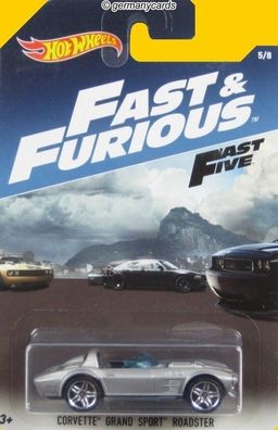 Spielzeugauto Hot Wheels 2017* Corvette Grand Sport Roadster Fast & Furious 1:64 NEU