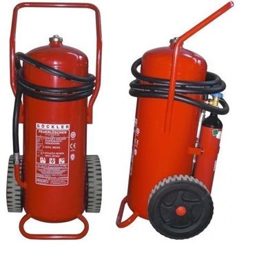 50kg fahrbarer ABC Pulver Auflade Feuerlöscher Löscher fahrbar Löschwagen