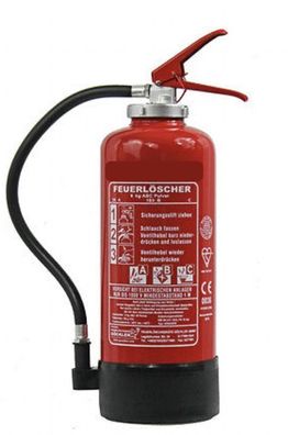 6kg ABC Pulver Auflade Feuerlöscher EN 3 Brandklasse A/ B/ C 34A =10LE