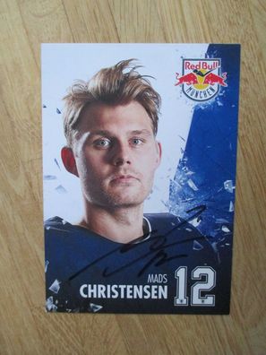 Eishockey Bundesliga EHC Red Bull München Mads Christensen - hands. Autogramm!!!