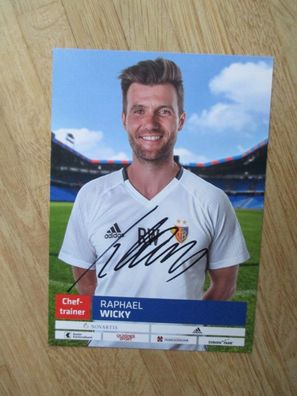FC Basel Saison 16/17 Raphael Wicky - handsigniertes Autogramm!!!