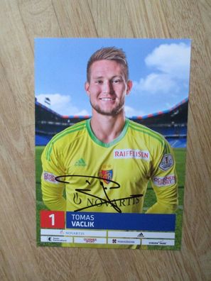 FC Basel Saison 16/17 Tomas Vaclik - handsigniertes Autogramm!!!