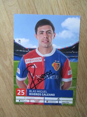 FC Basel Saison 16/17 Blas Miguel Riveros Galeano - handsigniertes Autogramm!!!