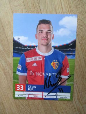 FC Basel Saison 16/17 Kevin Bua - handsigniertes Autogramm!!!