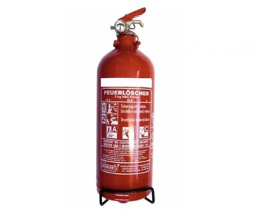 2kg ABC Pulver Feuerlöscher Dauerdruck Löscher KFZ Autofeuerlöscher