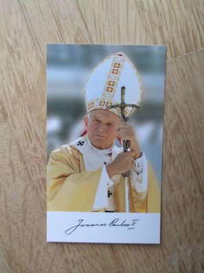 Papst Johannes Paul II - Autogramm!!!
