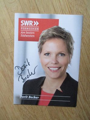 SWR Fernsehmoderatorin Dorit Becker - handsigniertes Autogramm!!!