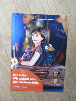 ZDF Siebenstein Schauspielerin Henriette Heinze - handsigniertes Autogramm!!!