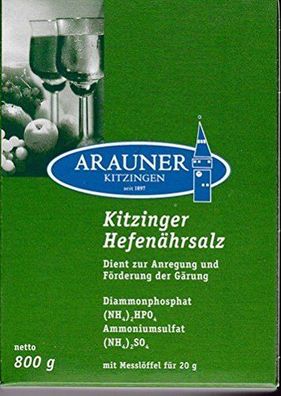 Arauner Kitzinger- Kitzinger Hefenährsalz 800g