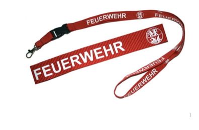 Schlüsselband Feuerwehr Schlüsselanhänger Original DFV-Logo