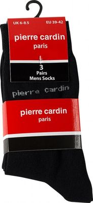 6 / 9 / 15 Paar Pierre Cardin® Socken schwarz Herren Business Socken Baumwoll Socken