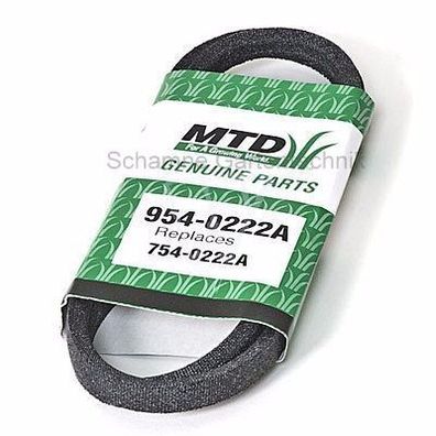 Original MTD Cub Cadet Yard Man Keilriemen für Schneefräse, 754-0222A