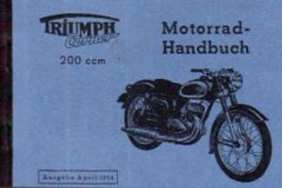 Motorrad Handbuch Triumph Cornet 200 ccm mit Kickstarter Bedienungsanleitung
