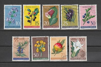 Jugo 1959 882-890 (Jugoslawische Flora III) o gestempelt