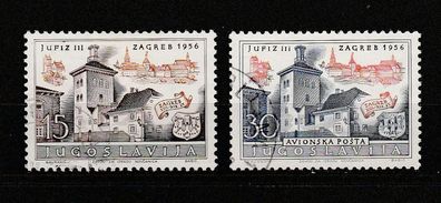 Jugo 1956 788 und 789 ( Briefmarkenausstellung JUFIZ I + II ) o gestempelt