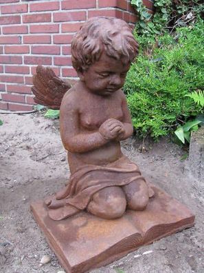 Schutzengel Engel Skulpture Statue Putte Eisen Grabmal