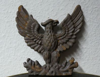 Gusseisener, Adler, Vogel, Antikes Motiv, Relief, Eisen, Vogel