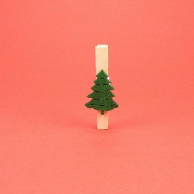Klammer aus Holz, Tannenbaum, Weihnachten, Geschenk, Dekoration, Verpackung,