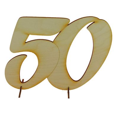 Geburtstagszahl 50 zum verschenken, Geburtstag, Dekoration, Kreatives gestalten