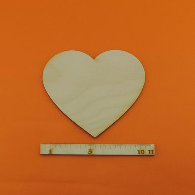 Herz aus Holz Gechenk zur Hochzeit Geburtstag Tischdeko Streuteile Vintage 11 cm