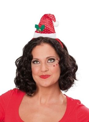 Weihnachts-Haarreifen - Weihnachtsmütze