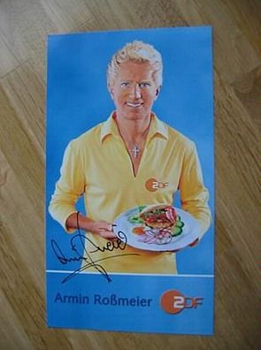 ZDF Fernsehkoch Starkoch Armin Roßmeier - handsigniertes Autogramm!!!