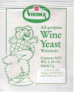 Vierka - Trockenhefe Weisswein 7g