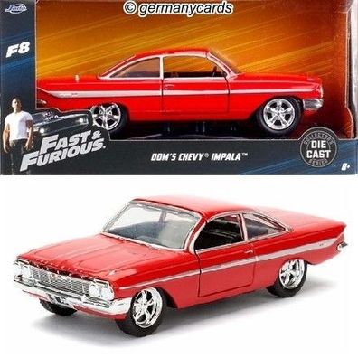 Spielzeugauto Jada* Dom´s Chevy Impala Fast & Furious 8 (1:32) NEU OVP