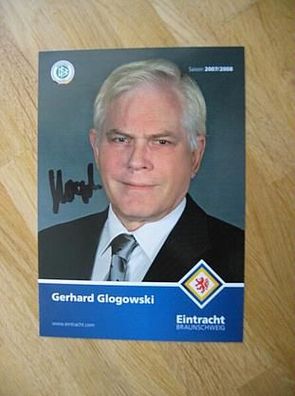 Niedersachsen Ministerpräsident Eintracht Braunschweig Gerhard Glogowski Autogramm!!!