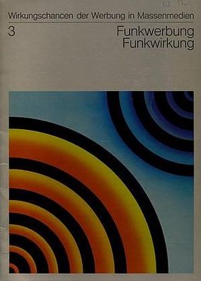 Funkwerbung Funkwirkung Broschüre von März 1981