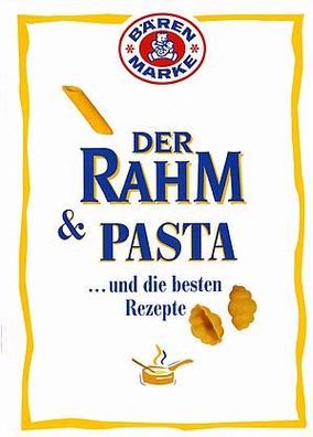 Der Rahm & Pasta, Broschüre Prospekt von 1989
