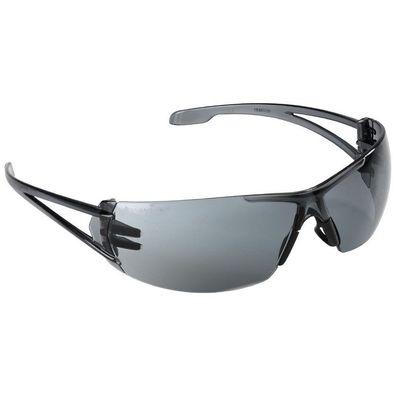 Infield Schutzbrille dunkel getönt , Arbeitsschutzbrille , extrem leicht